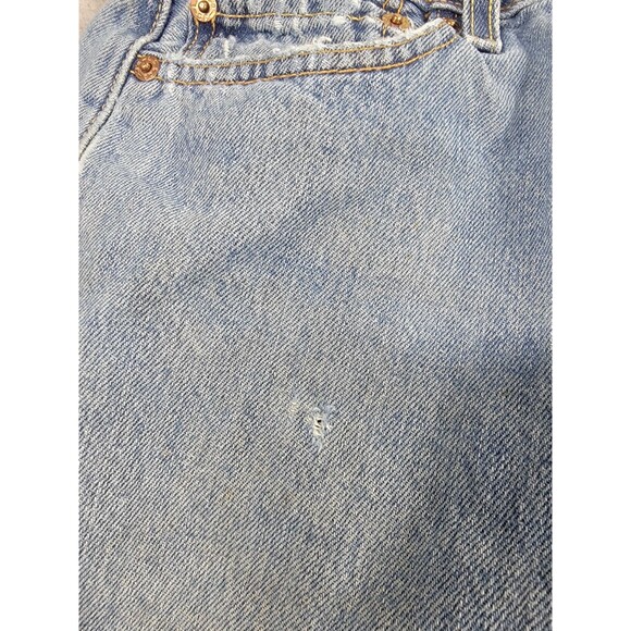 Vintage Levis 501 Jeans Mens 29x29 Button Distressed Thrashed Mid Cotton Holes - Picture 6 of 16